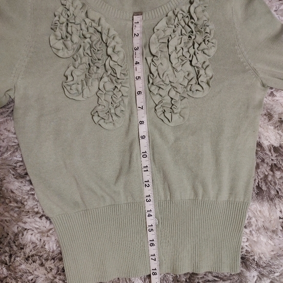 Van Heusen Lt Green Button-up Sweater ~ NWT - Picture 3 of 5